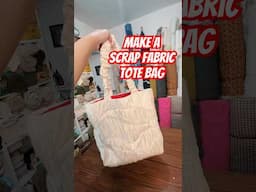 Create something new and beautiful with scrap fabrics! #sewingproject #handmadebag #diytotebag