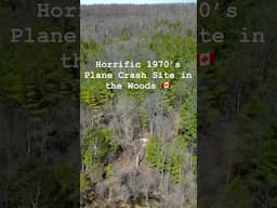 Hiking to the 1970’s plane crash site in the woods. 55 years later and it’s still here! #planecrash