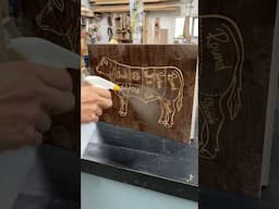Trying something new with this edge profile inlay cuttingboard #woodworking #onefinity #cuttingboard