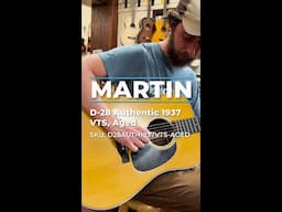 Alex Teller demos the Martin D-28 Authentic 1937 VTS in our showroom