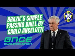 🔥 Brazil’s Simple Passing Drill by Carlo Ancelotti – Master the Art of Possession! 🇧🇷⚽