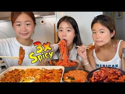 We Rated ALL OF THE SPICIEST KOREAN FOOD!! *hot*