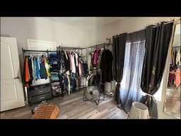 DIY WALK In CLOSET LIVESTREAM SPARE ROOM MAKEOVER