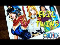 (Part 2)Drawing Evil twins Strawhat crews (Holy Knight) | One Piece ワンピース