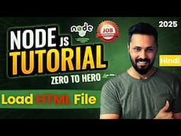Node JS Tutorial in Hindi #14 - Send HTML File in Response using FS Module