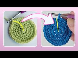 Straight Seam in a Single Crochet Circle - Get it Right Every Time!