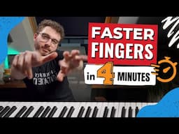 Beginners Piano FINGER SPEED Workout | 4 Minutes (Follow Me)