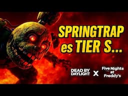 SPRINGTRAP es TIER S… y esta partida lo demuestra 😈 | Dead by Daylight X FNAF