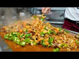 Father & Son Duo Teppanyaki Master | Grilled Wagyu Offal, Fried Rice, Okonomiyaki