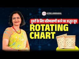 Rotating Chart |दूसरों के लिए भविष्यवाणी करने का अद्भुत सूत्र | Rotation of Charts | anuradha sharda