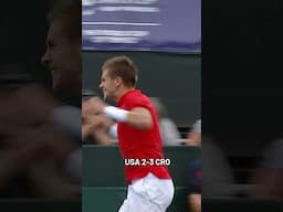 USA v Croatia, Quarter-final, 17 July 2017. #daviscup #shorts #tennis #croatia #usa
