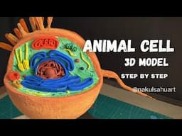 animal cell model 3d project | #biology project Nakul Sahu Art