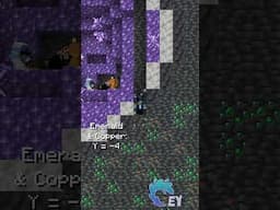 Best Y Level For Minecraft Ores! #shorts
