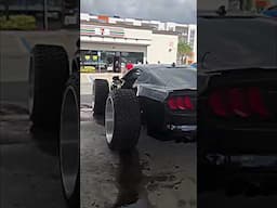 When you did too many burnouts, but the truck tires have plenty of tread left