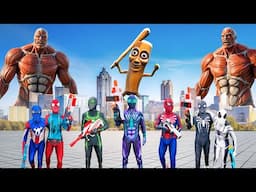 SUPERHERO's Story || TEAM SPIDERMAN Vs TITAN AND Tung Tung Tung SAHUR (Funny Live Action)