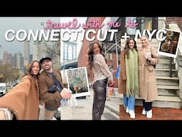 TRAVEL WITH ME TO CONNECTICUT 🌥️🍸🏛️ visiting stamford, trendy bars, yummy eats (& mini NYC trip!)