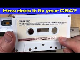 CBM-64 "FIX": Does this tape fix some Commodore 64s?