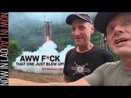 LARGEST HOMEMADE ROCKETS in S.E.Asia! Vang Vieng Rocket festival Laos 2025