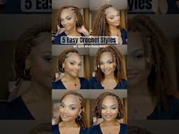 5 Easy Crochet Styles|Which one is your fave? Ft. QVR Hair