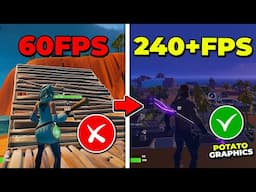 How to Get POTATO GRAPHICS in Fortnite! (FIXED GROUND + 0 INPUT DELAY)