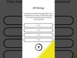AP Biology Quiz in 20s | QOTD #005  (AP Bio) ’25 #shorts #quiz