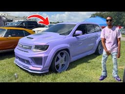 I Seen RellToReal Custom 1of1 Widebody Trackhawk On 26s Forgiatos At Rick Ross Car Show