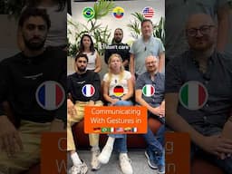 Italian gestures vs. other countries #italian #italiano #spanish #english #german