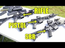 AR-15 Rifle vs AR Pistol vs SBR