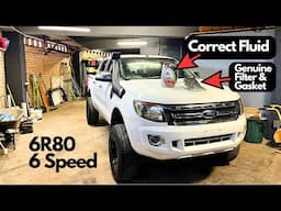 Ford Ranger 6R80 Transmission Fluid Change DIY