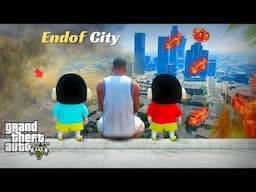 GTA 5: The End Of Los Santos Franklin & Shinchan Escape In Gta5...! ( Gta5 mods )