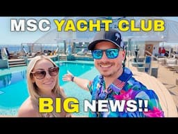 A Full Day in the MSC Seashore YACHT CLUB | BIG NEWS to Share!!! Cruise Vlog