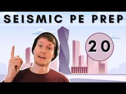 PE Seismic Example Problem - 20 #structuralengineering #civilengineering #engineering