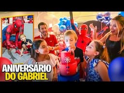 O HOMEM-ARANHA APARECEU no ANIVERSÁRIO de 4 ANOS do GABRIEL !