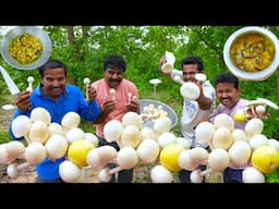 জঙ্গল থেকে পল ছাতু কুড়িয়ে ভাজা সঙ্গে স্পেশাল খিচুড়ি | Special Khichuri & Wild mushroom fry recipe