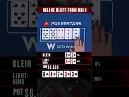 what a BLUFF from H3H3 #poker #bluff