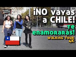 ¿Esto es Chile o Europa? Nadie me dijo que el centro de Santiago era así, Walking tour 4k