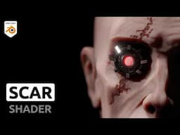 Blender Tutorial - Realistic Scar Shader in 6 Minutes