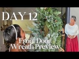 Christmas Front Door Sneak Peek | Day 12 | Lifestyle with Melonie Graves