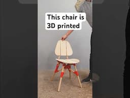 I built this chair using 3d printing and basic tools, and so can YOU! #3dprinting #diy