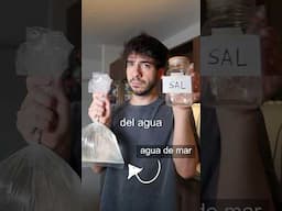 Podré sacar sal del agua de mar?