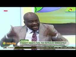 Hamza Suhuyini Sayibu responds to the minority's criticisms about the 1 cedi fuel tax on #TV3NewDay