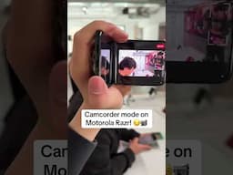 Would you record videos like this? Camcorder mode on Motorola Razr Ultra