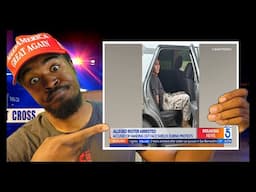 Breaking News! L A riots led police to the arrest of man handing out face shields!