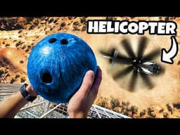 Bowling Ball Vs 700kmh Helicopter Blades! Who Wins