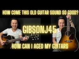 THE MAGIC OF AN OLD AGED GUITAR !! GIBSON J45 Orange Label Reviewed in Singapore