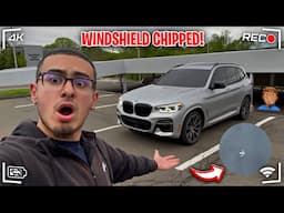 MY WINDSHIELD CHIPPED ON MY NEW BMW X3M40🤦🏽‍♂️ | ADDING MIRROR CAPS , NEW GRILL + TL SUMMER RIMS🔥