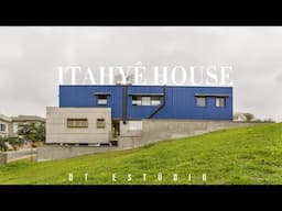 Brick, Concrete, and Blue Tile Home Designed for São Paulo Climate | Itahyê House
