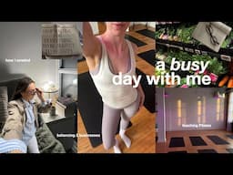 SPEND A DAY W/ME (productive & busy)✨pilates instructor & content creator, how i unwind & relax