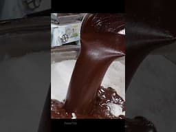 Full of chocolate! Making Chocolate Rice Cake #shorts