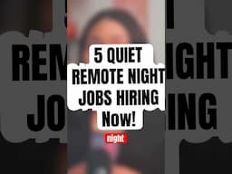 5 Easy Night Jobs You Can Do From Home With No Experience